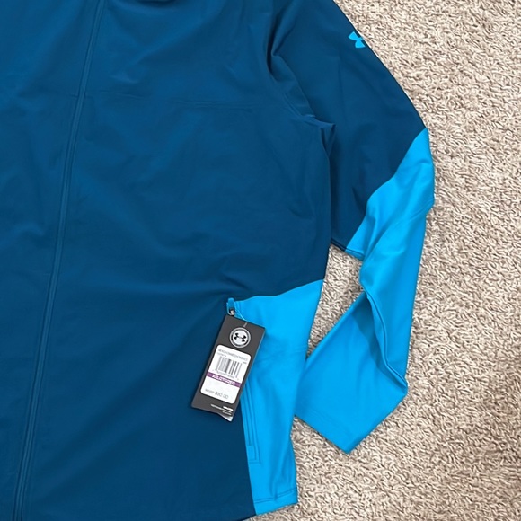 NWT Under Armour Men’s Microthread Vanish Jacket Techno Teal SZ XXL - Picture 4 of 7